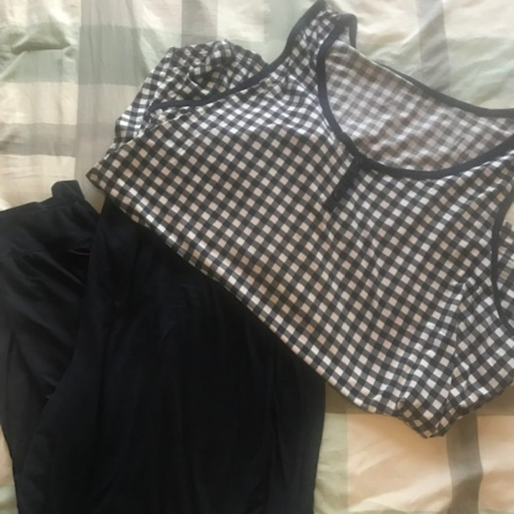 Draper James Hillary Pajamas - Gingham Print (Navy)